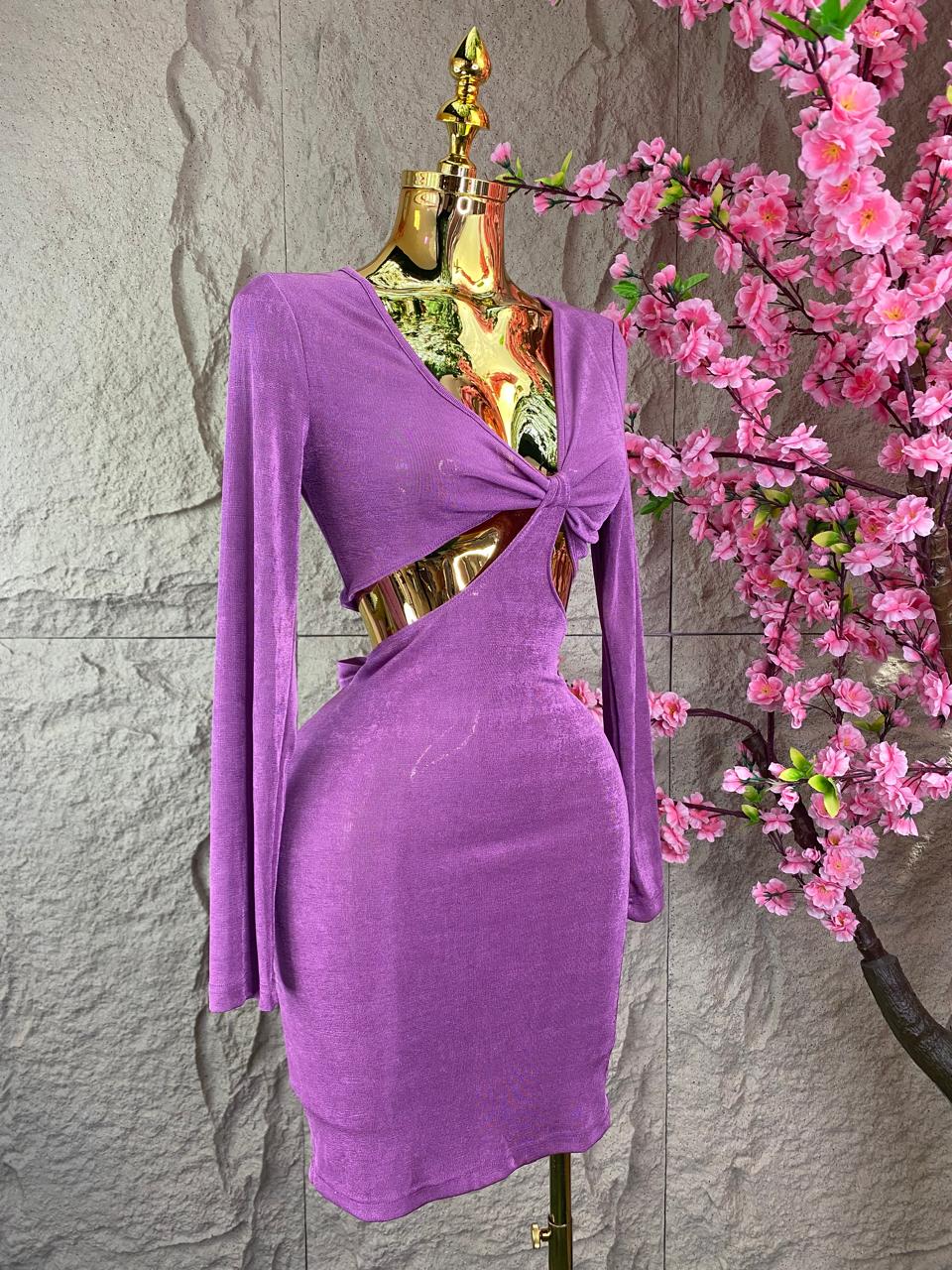 VESTIDO CON TOP INCLUIDO LILA