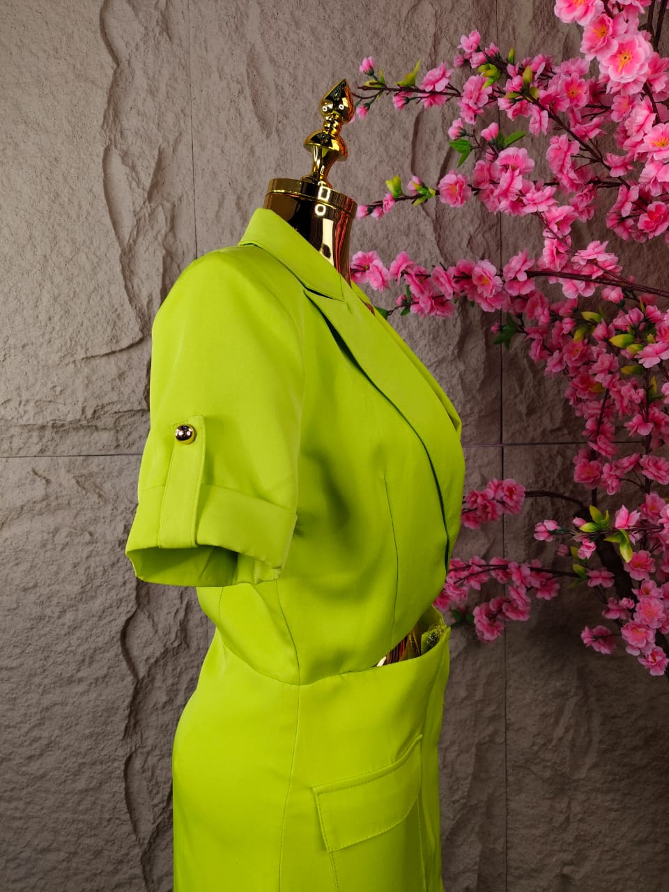 VESTIDO CORTO MC VERDE
