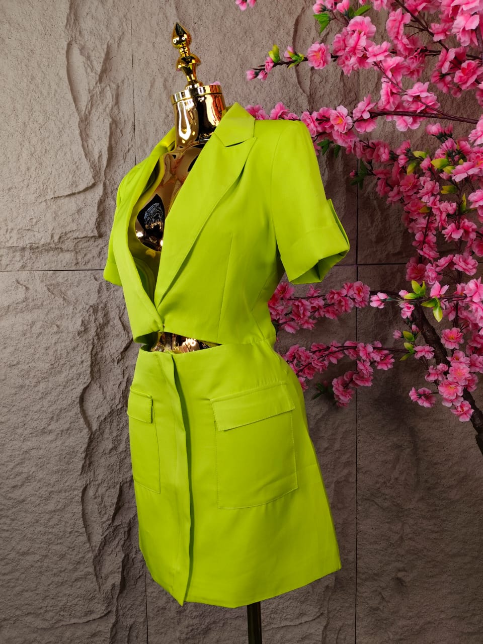 VESTIDO CORTO MC VERDE