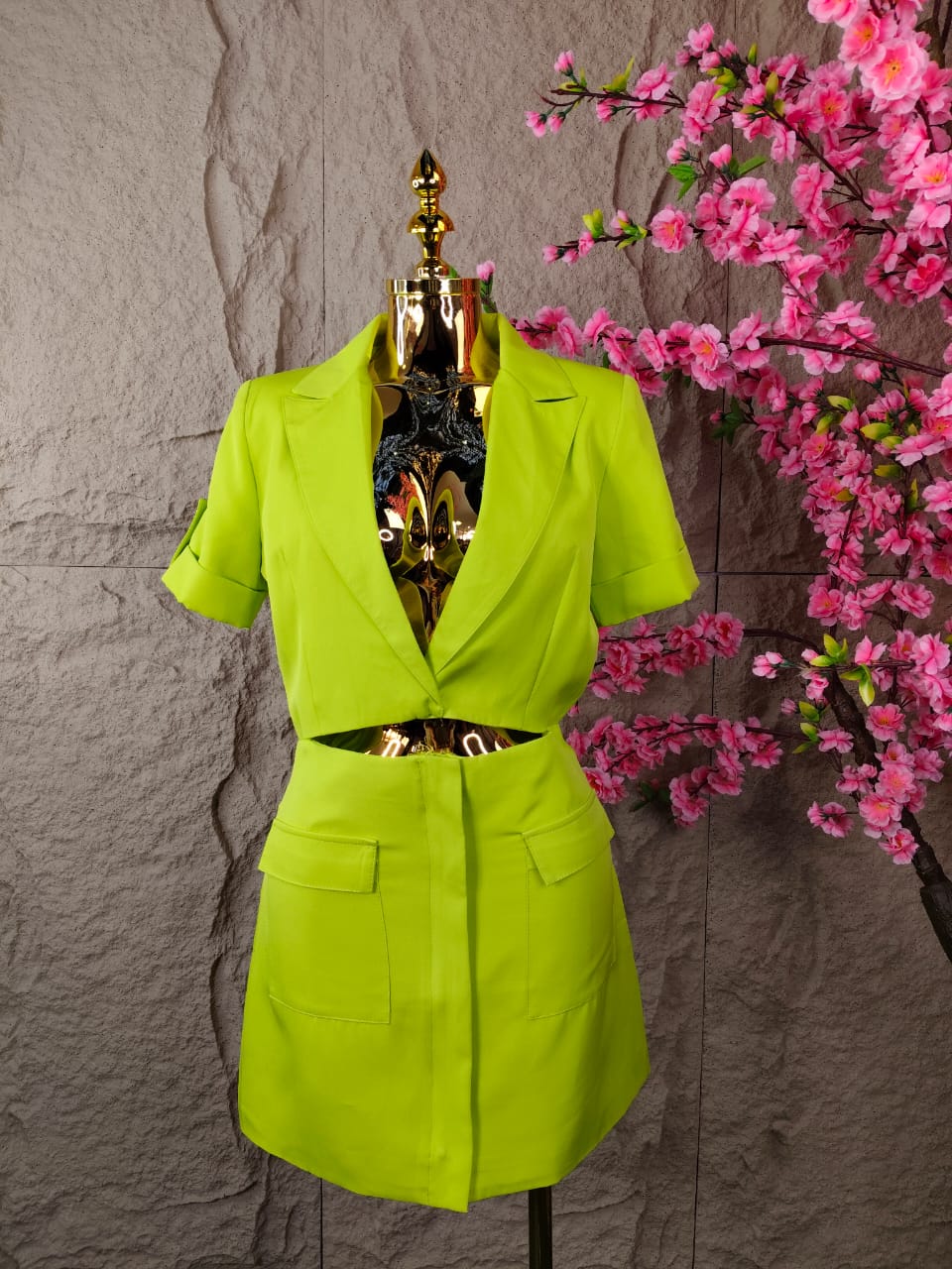 VESTIDO CORTO MC VERDE