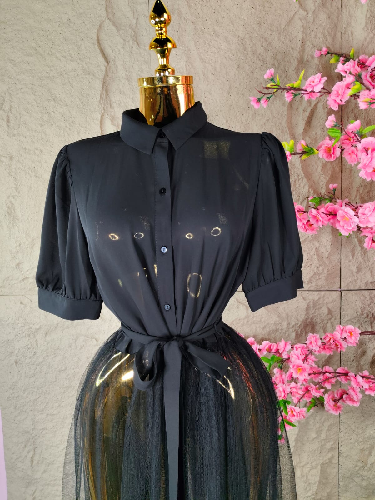 VESTIDO DE TUL NEGRO