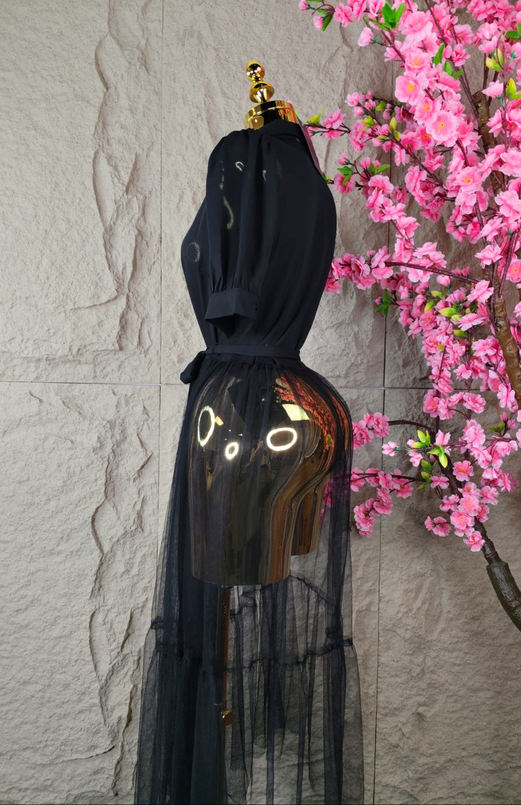 VESTIDO DE TUL NEGRO