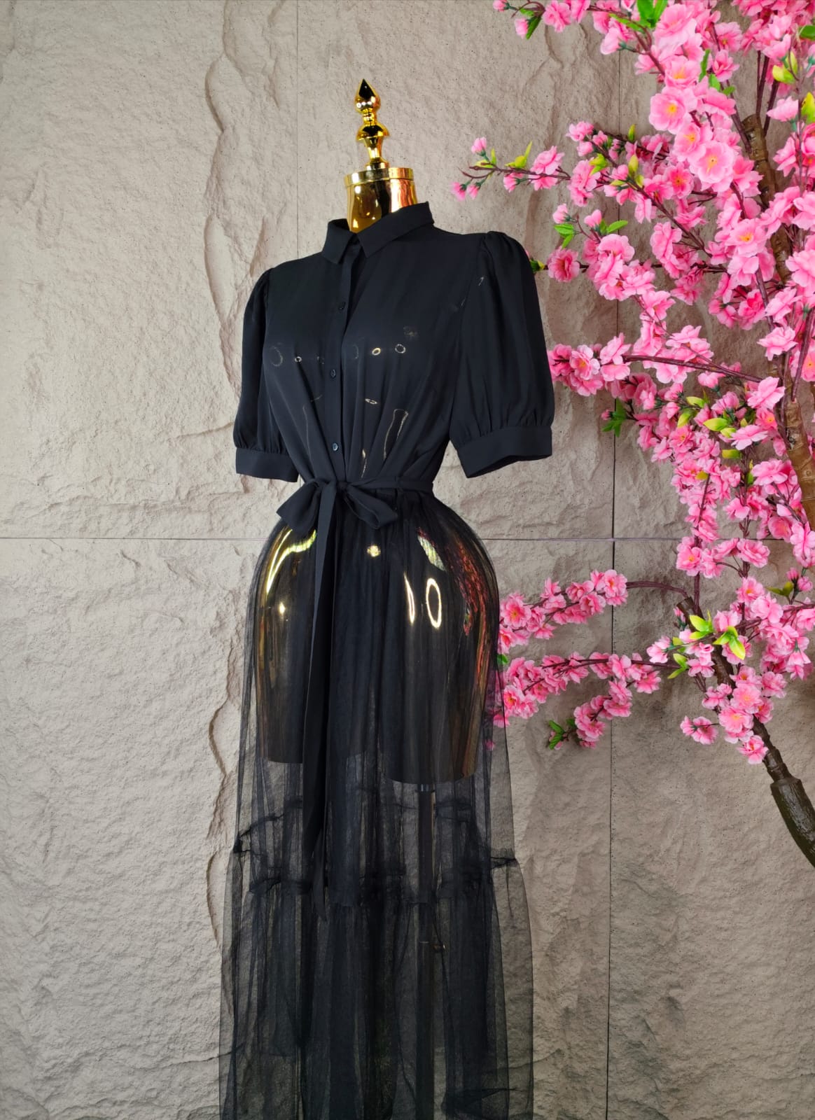 VESTIDO DE TUL NEGRO