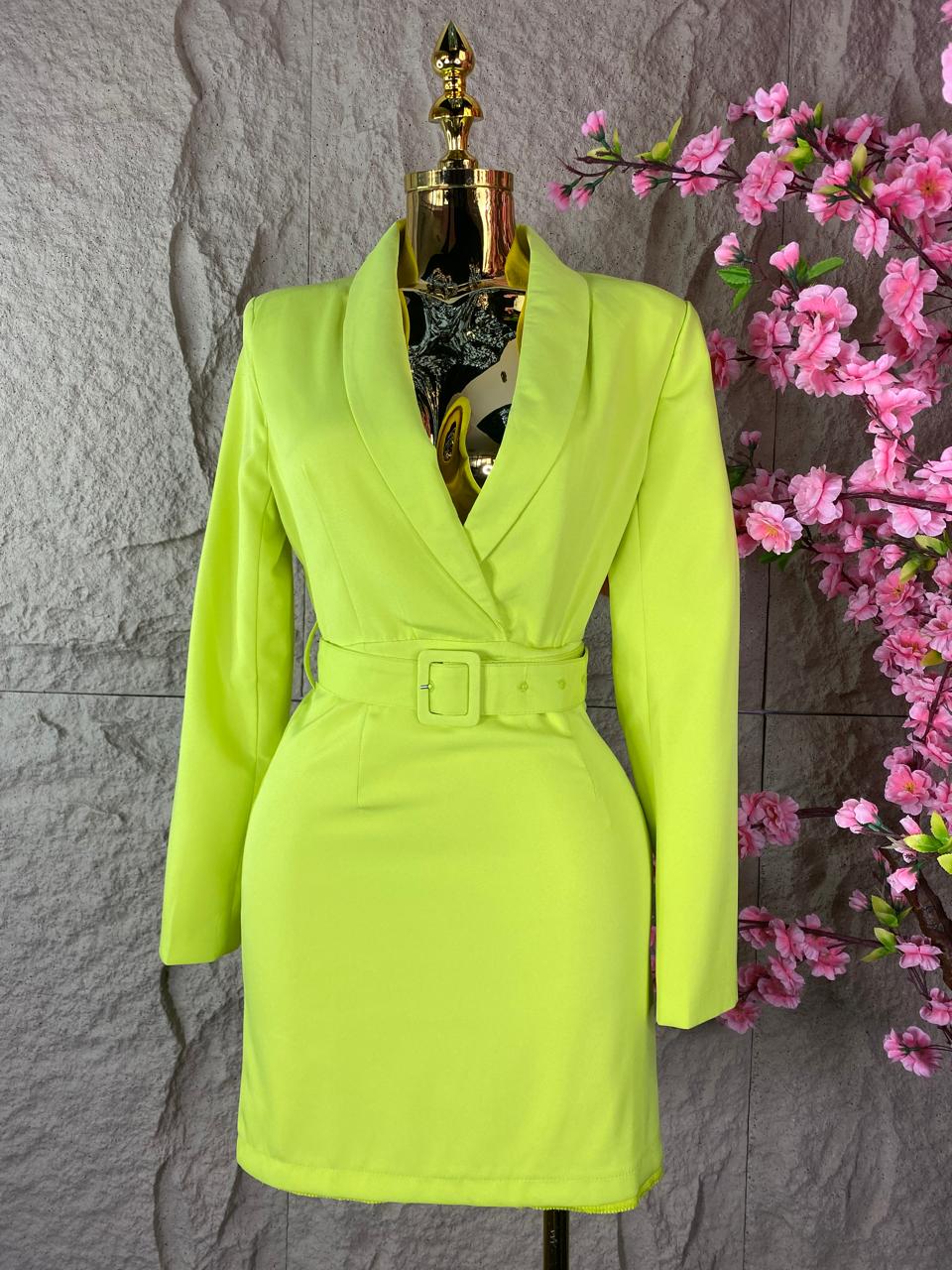 VESTIDO FORMAL VERDE