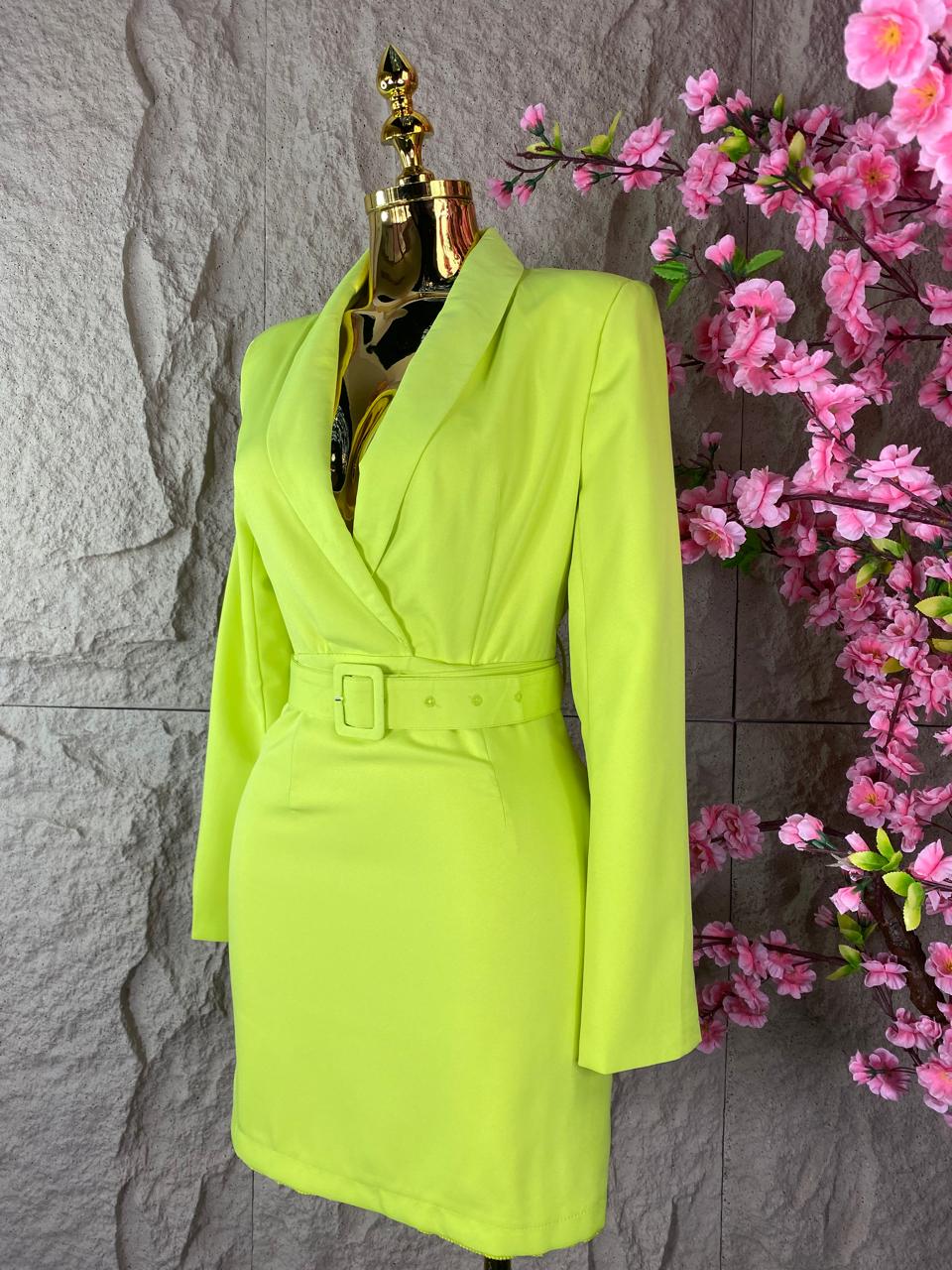 VESTIDO FORMAL VERDE