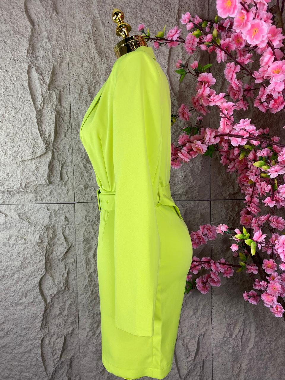 VESTIDO FORMAL VERDE