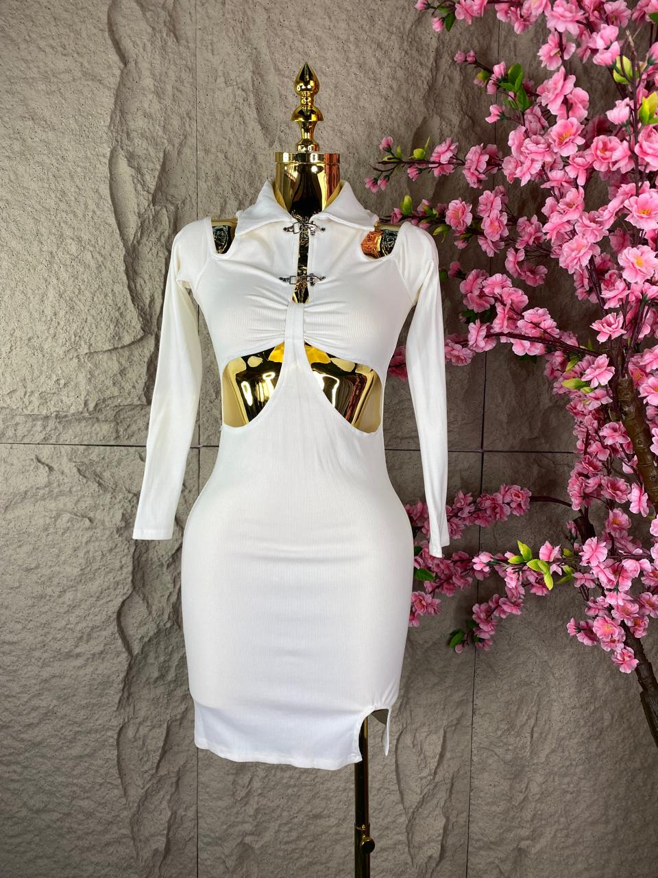 VESTIDO ML CLASSIC POLO BLANCO
