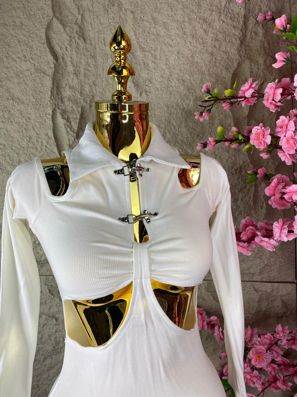 VESTIDO ML CLASSIC POLO BLANCO