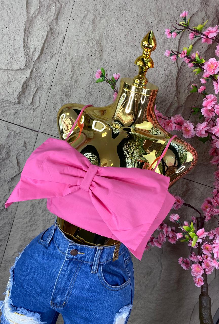 TOP MOÑO ROSA