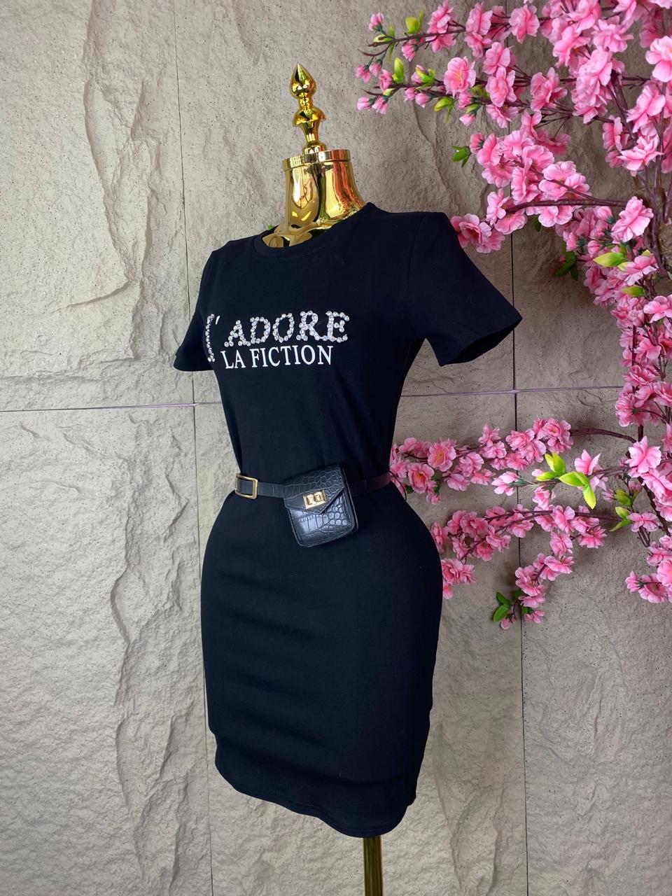 VESTIDO DEPORTIVO VARIOS DISEÑOS NEGRO