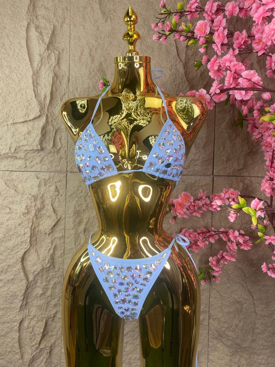 2024 Traje De Baño Con Pedreria TRAJE DE BAÑO PZAS CON PIEDRAS