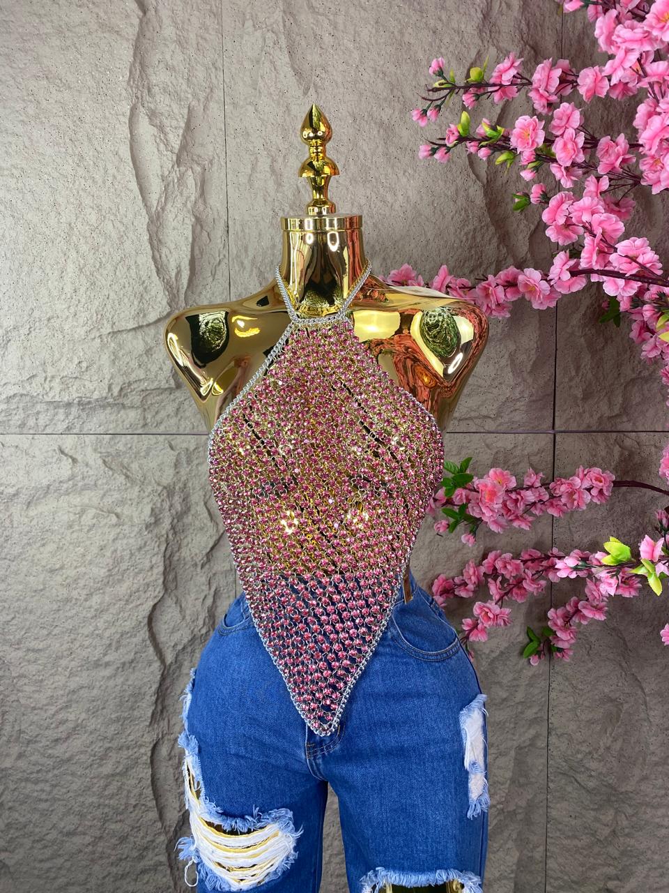 TOP DE SOBREPONER CON BROQUELES COLORES