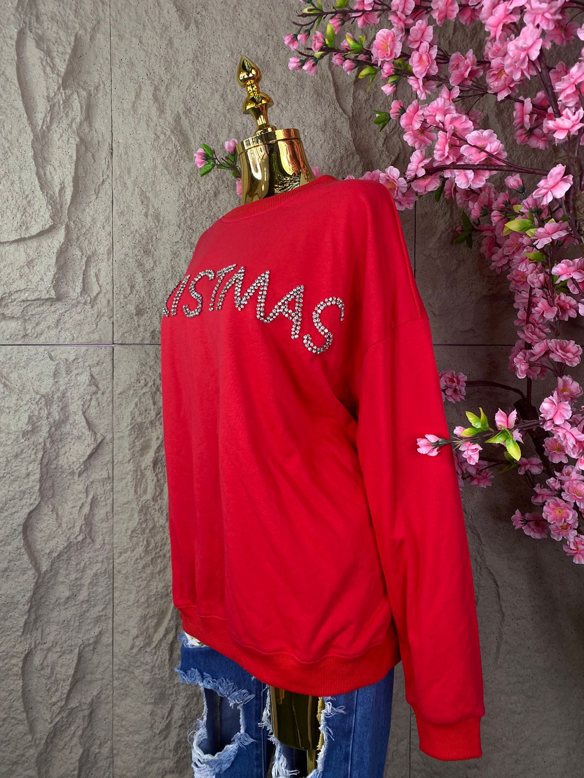 SUDADERA CRISTMAS ROJA