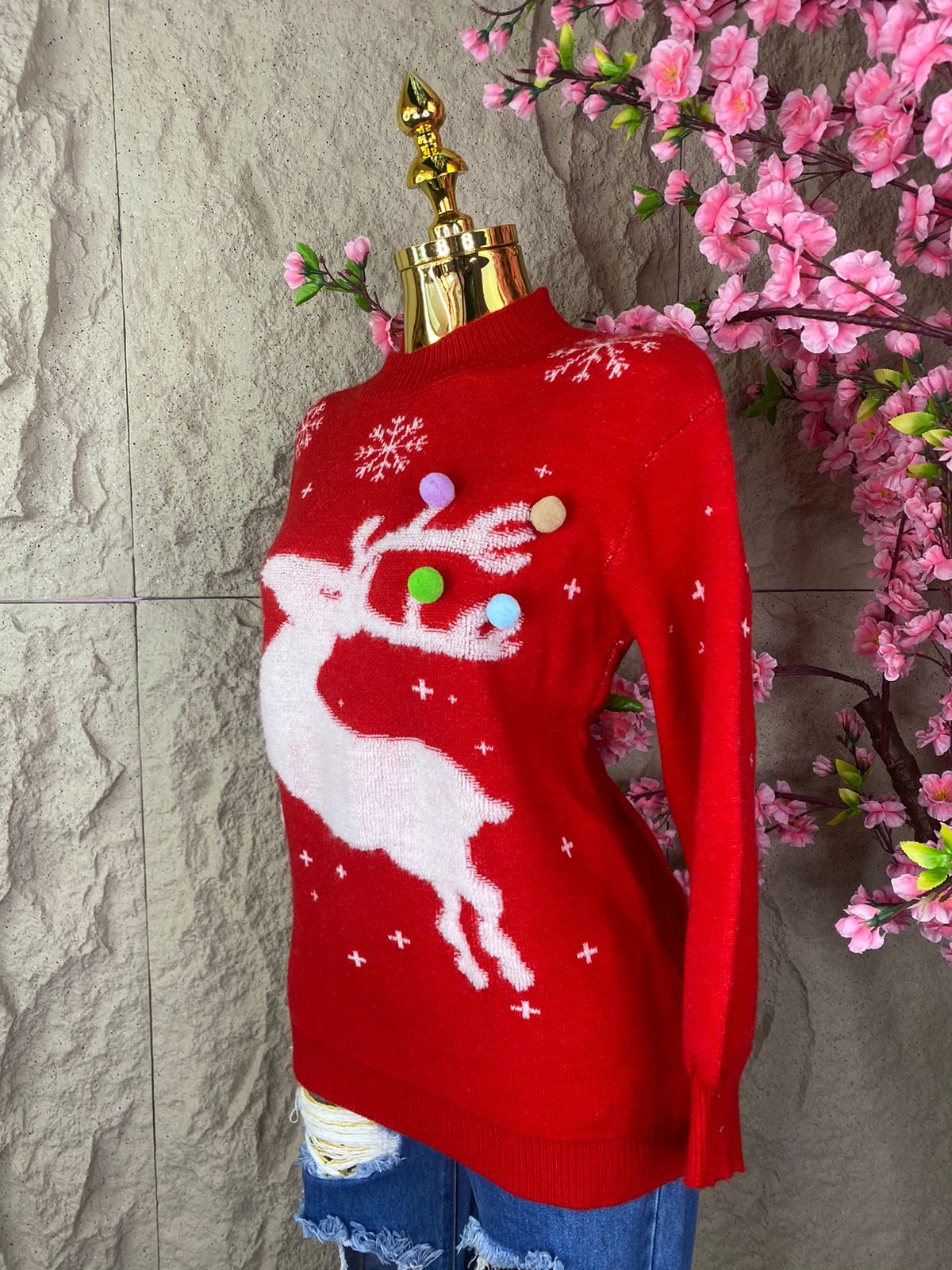 SWEATER NAVIDEÑO ROJO