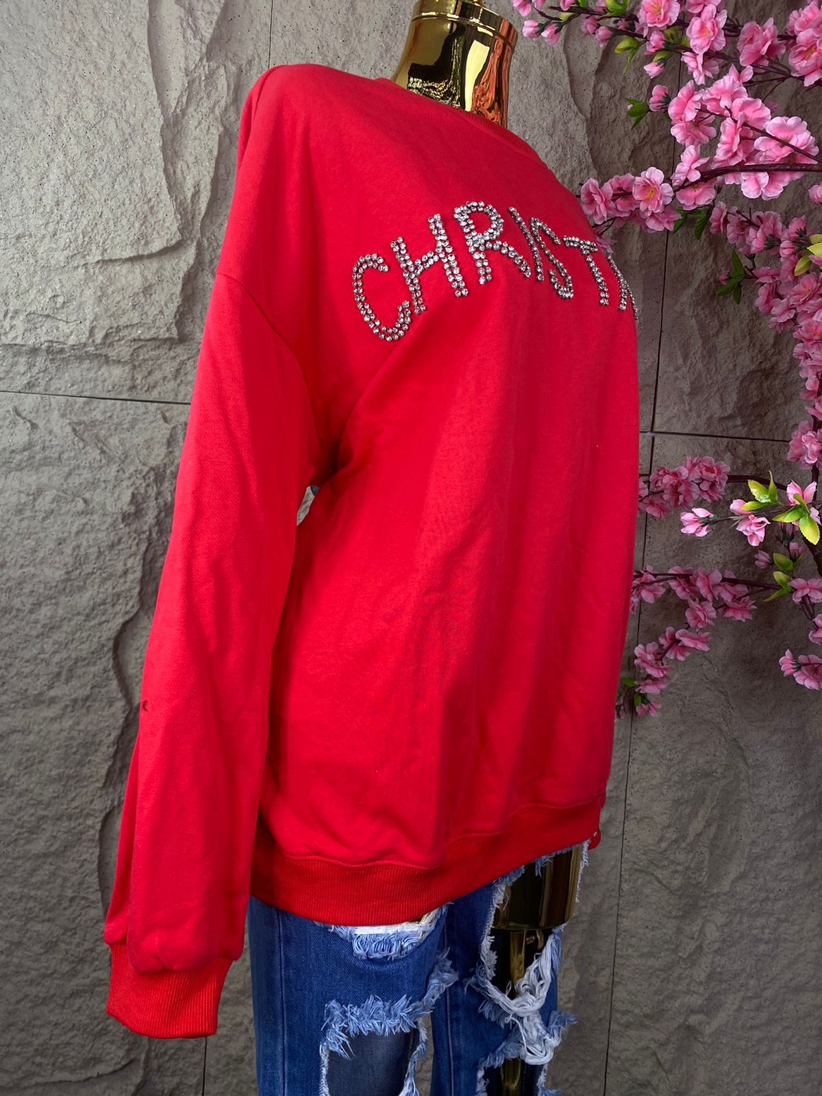 SUDADERA CRISTMAS ROJA