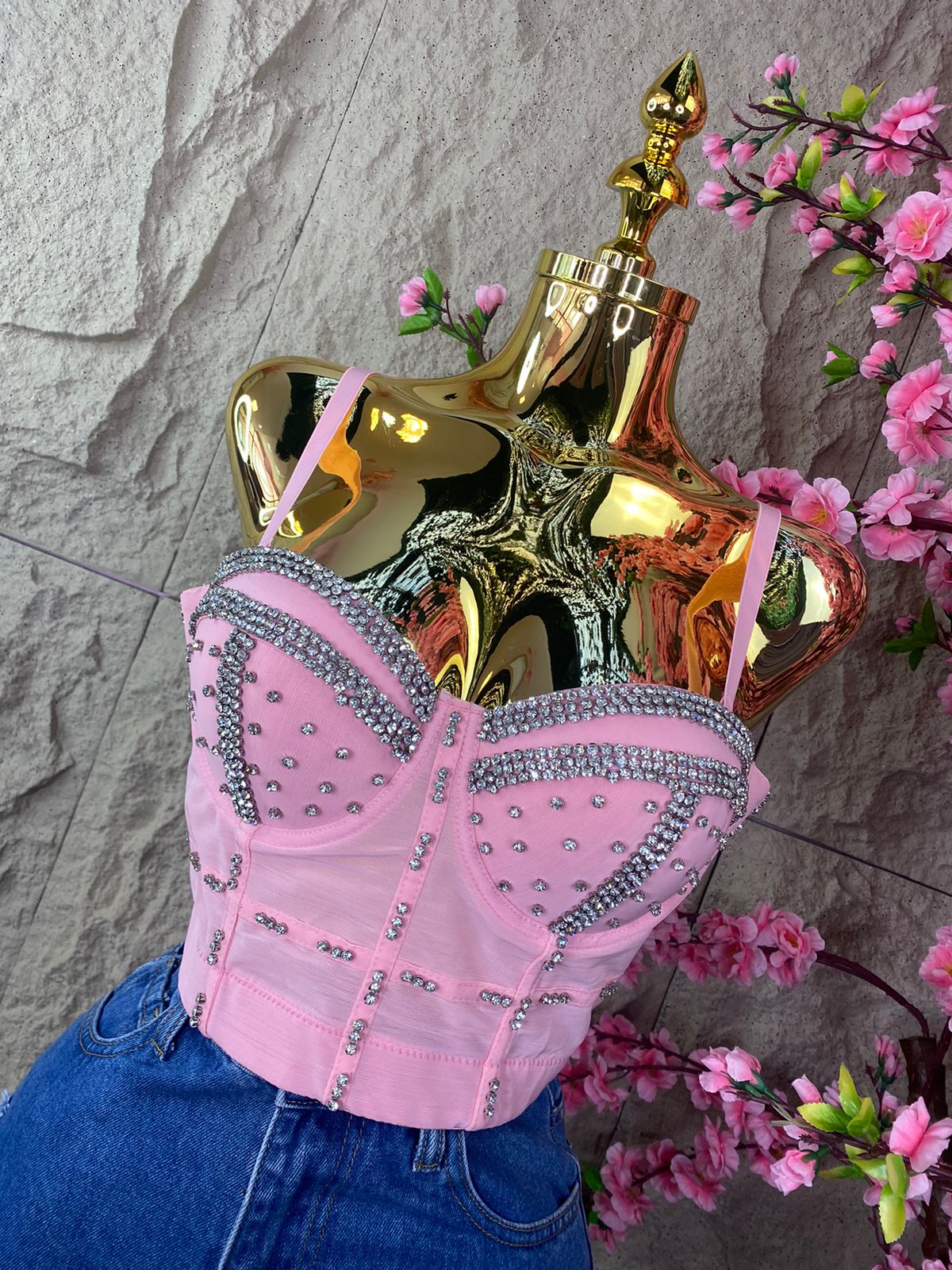 TOP CORSET CON BROQUELES COLORES