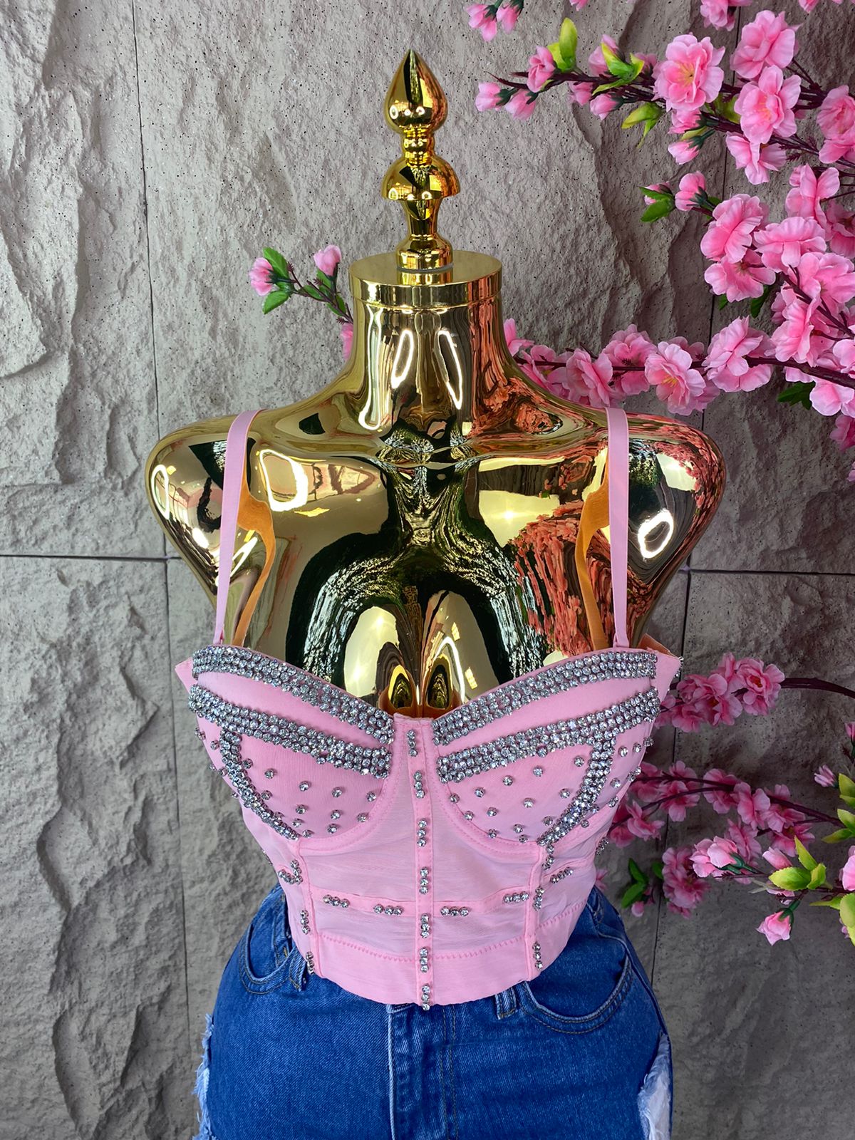 TOP CORSET CON BROQUELES COLORES