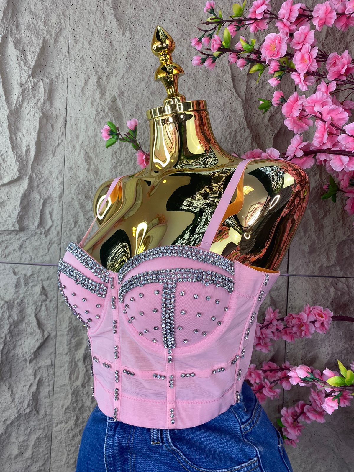 TOP CORSET CON BROQUELES COLORES