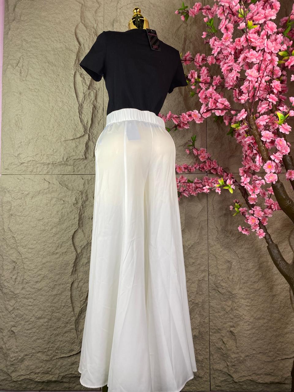 PANTALON PALAZZO BLANCO