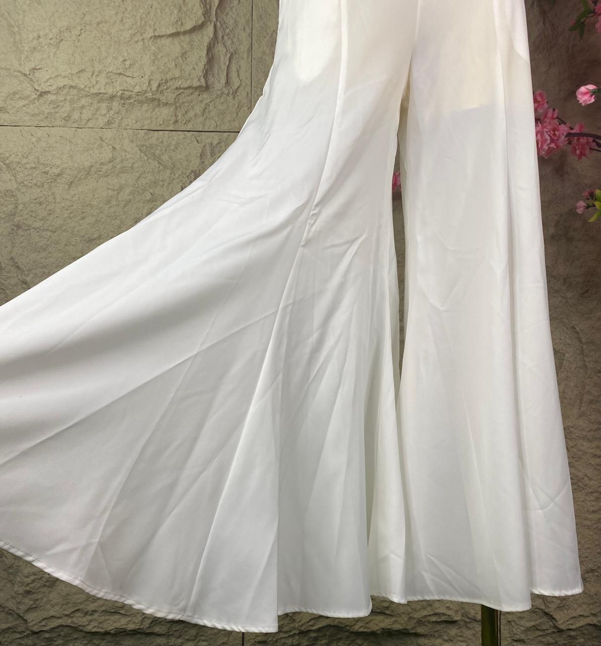 PANTALON PALAZZO BLANCO