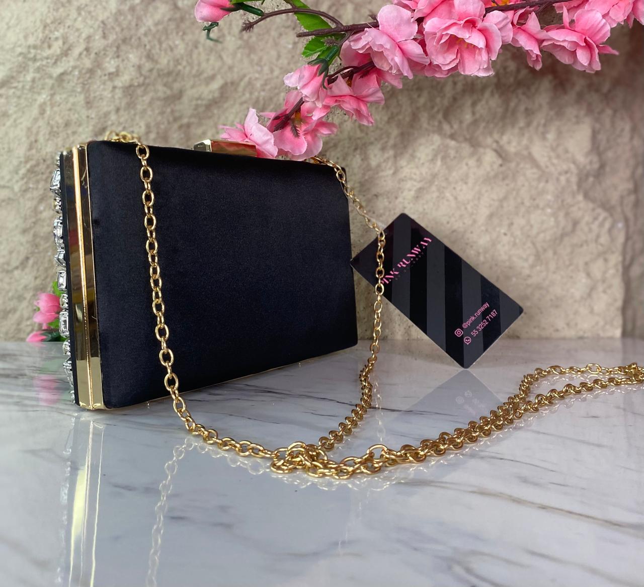 BOLSO CARTERA CON CRISTALES