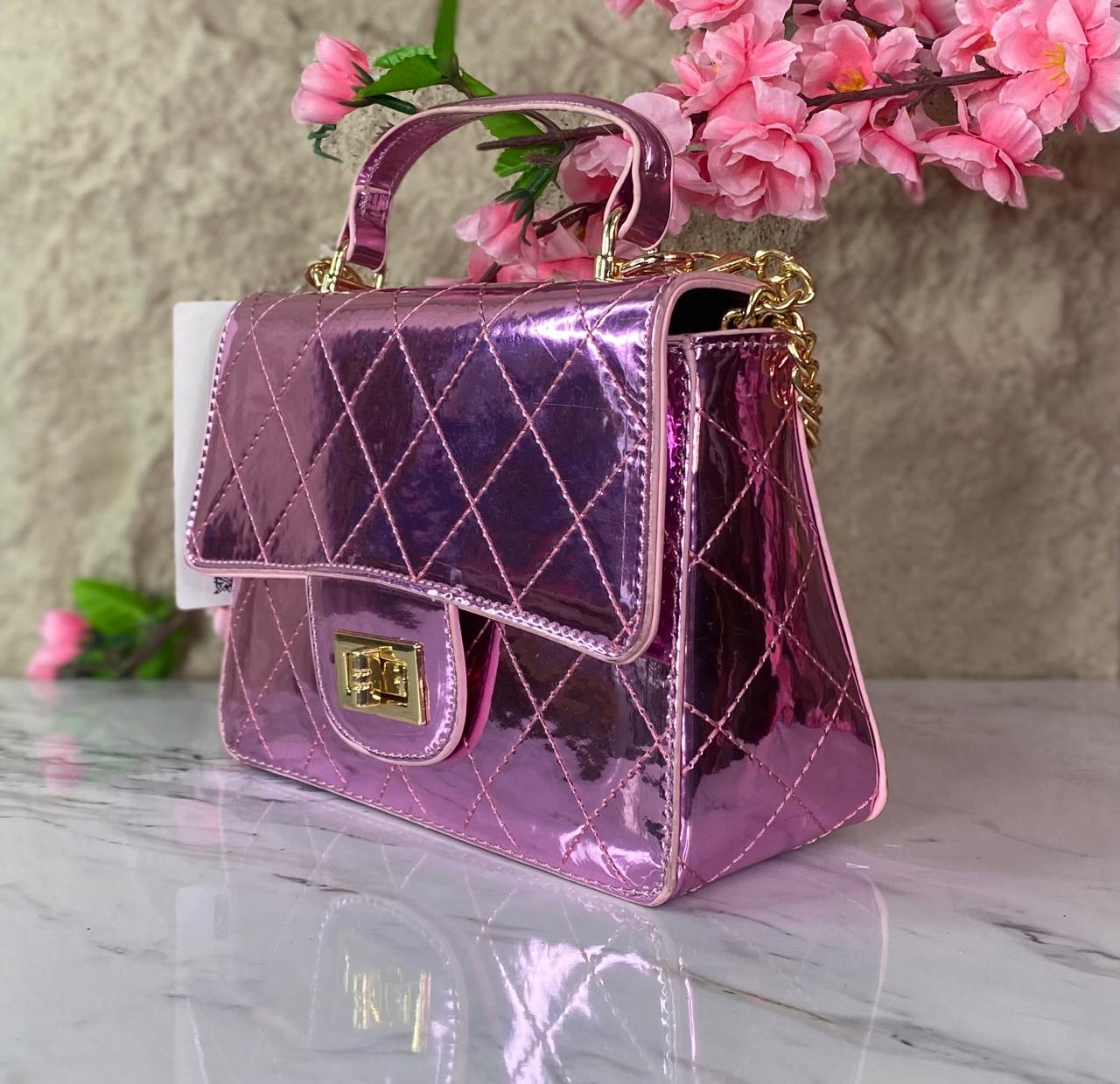 BOLSO DE MANO FIUSHA METÁLICO
