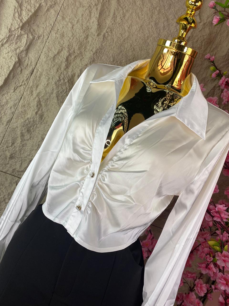 BLUSA TOP SATINADA