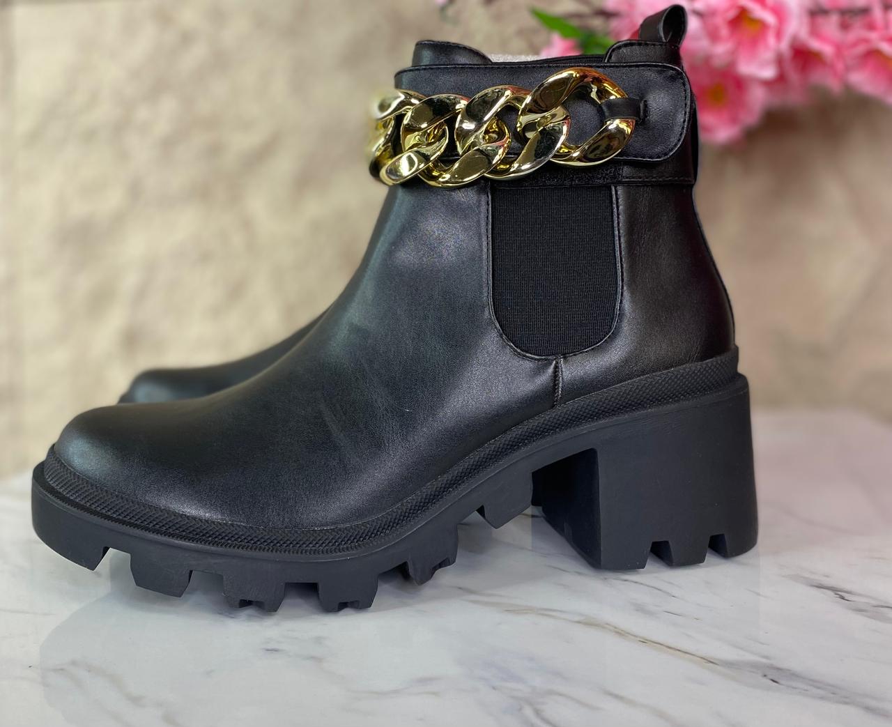 BOTIN CADENA DAMA NEGRO