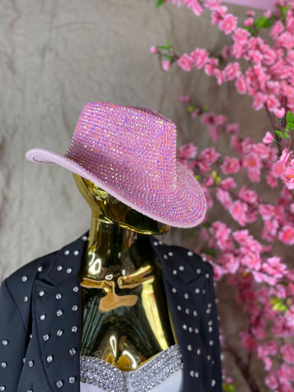 SOMBRERO CON PIEDRAS TORNASOL