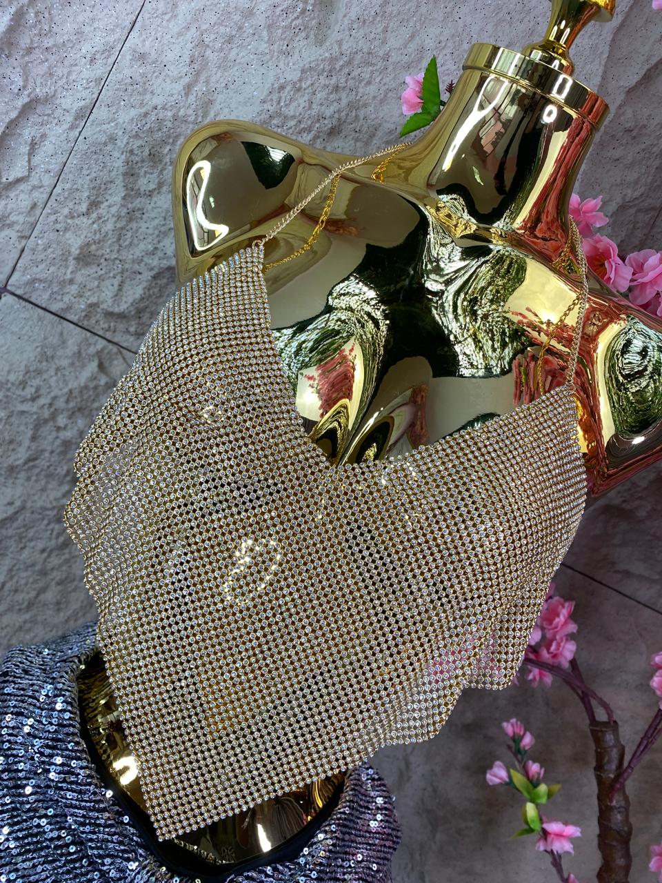 TOP DE SOBREPONER CORAZON DORADO