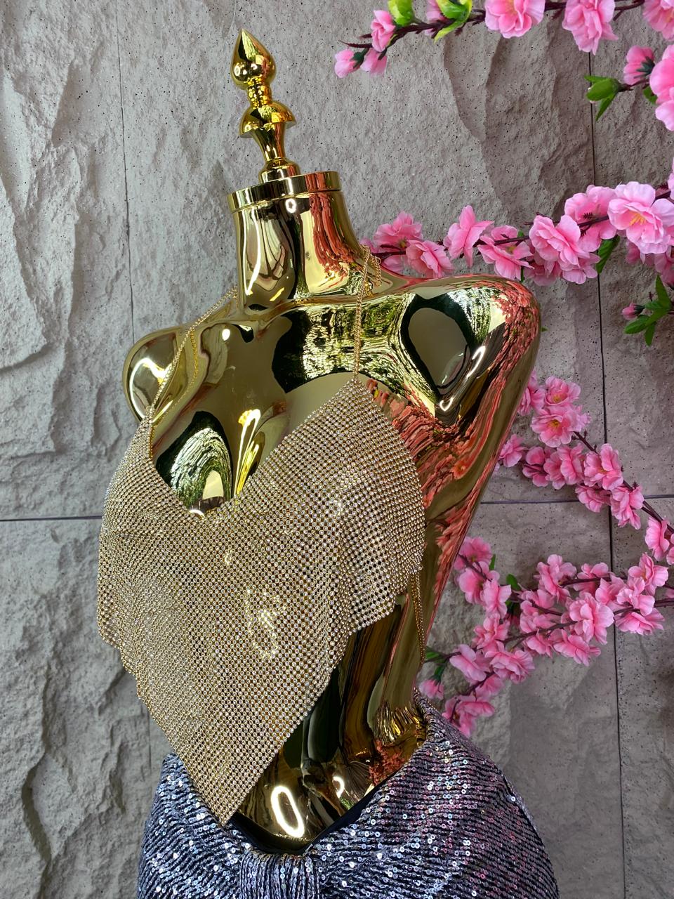 TOP DE SOBREPONER CORAZON DORADO