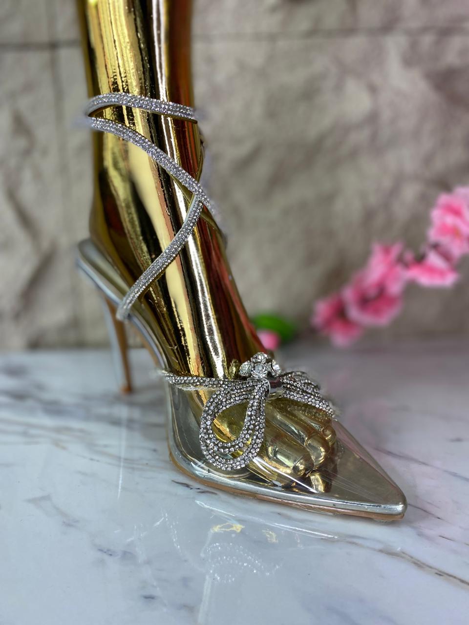 ZAPATILLAS BRILLANTES PULSERA PLATA