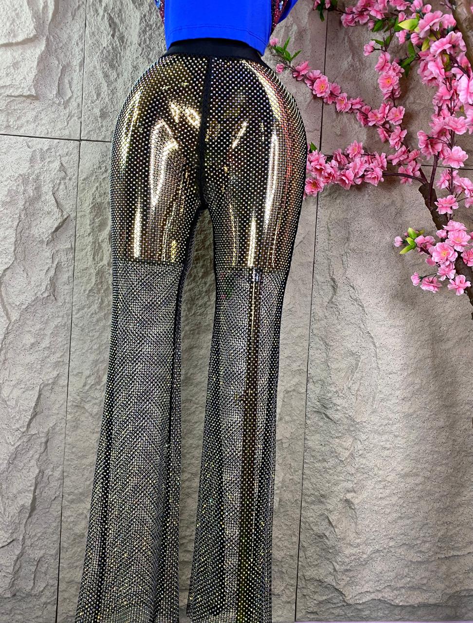 PANTALON BRILLANTE NEGRO