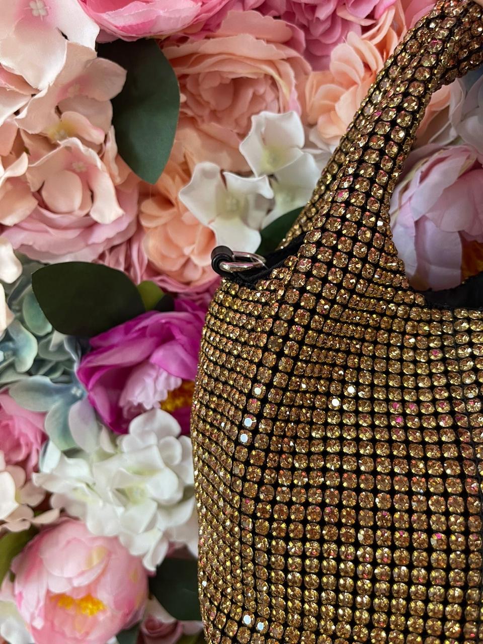 BOLSO DE MANO AGARRADERA DIAMANTES