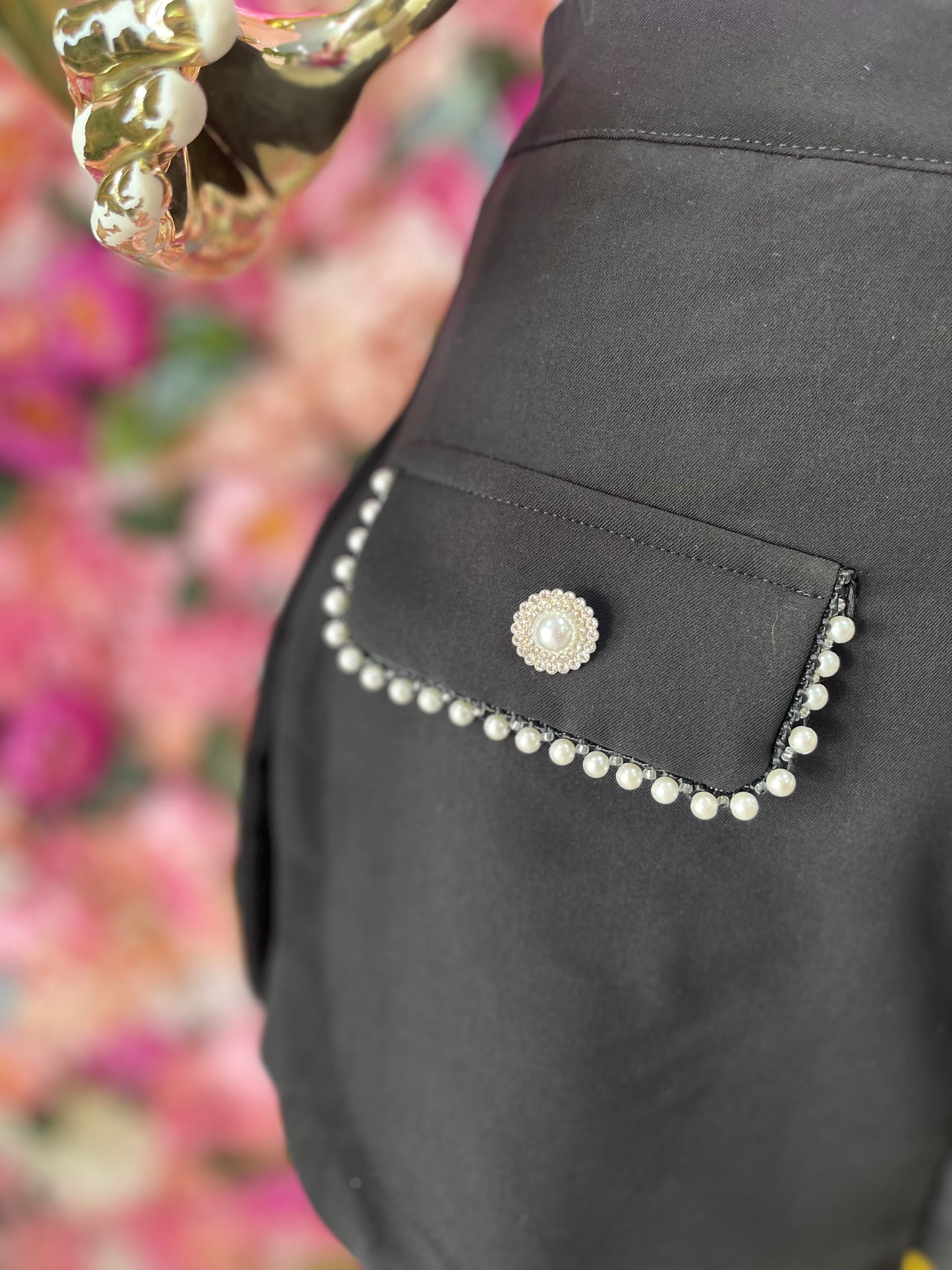 SHORT CON PERLAS