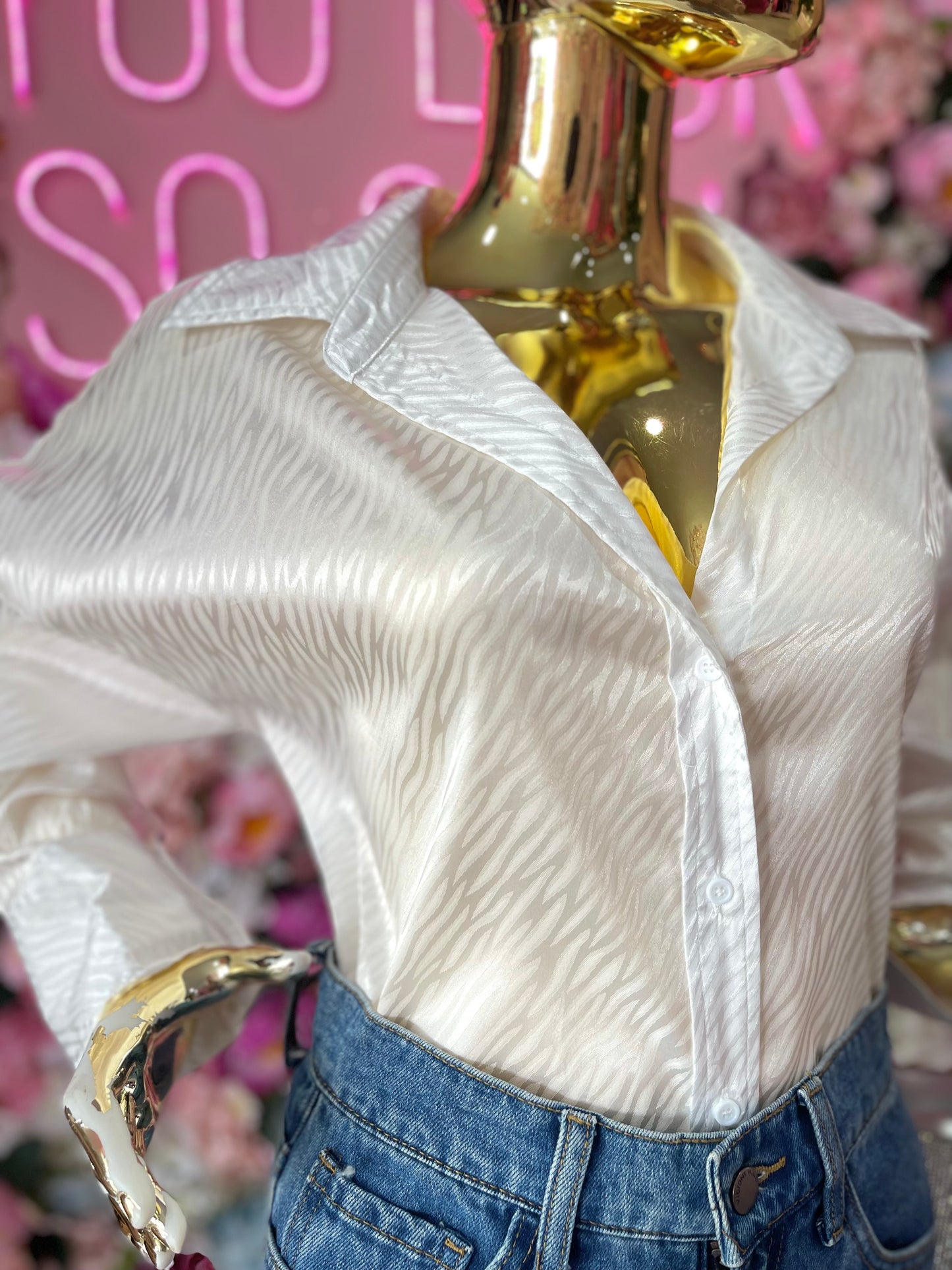 CAMISA ZEBRA BLANCA