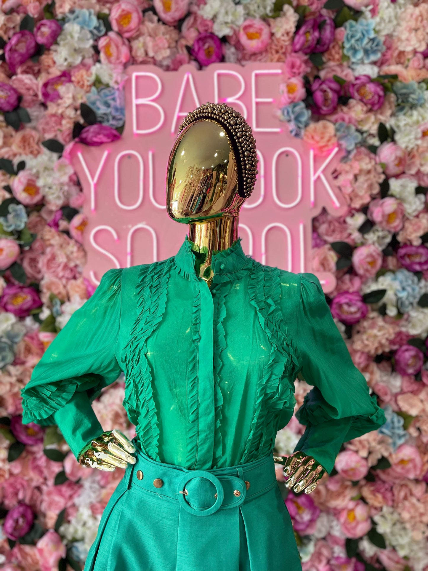 CONJUNTO SHORT/BLUSA VERDE