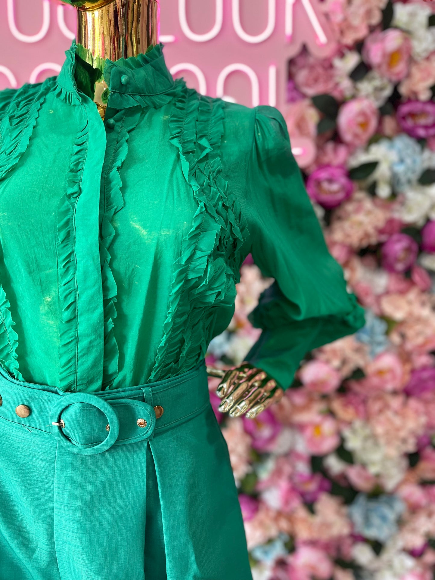 CONJUNTO SHORT/BLUSA VERDE