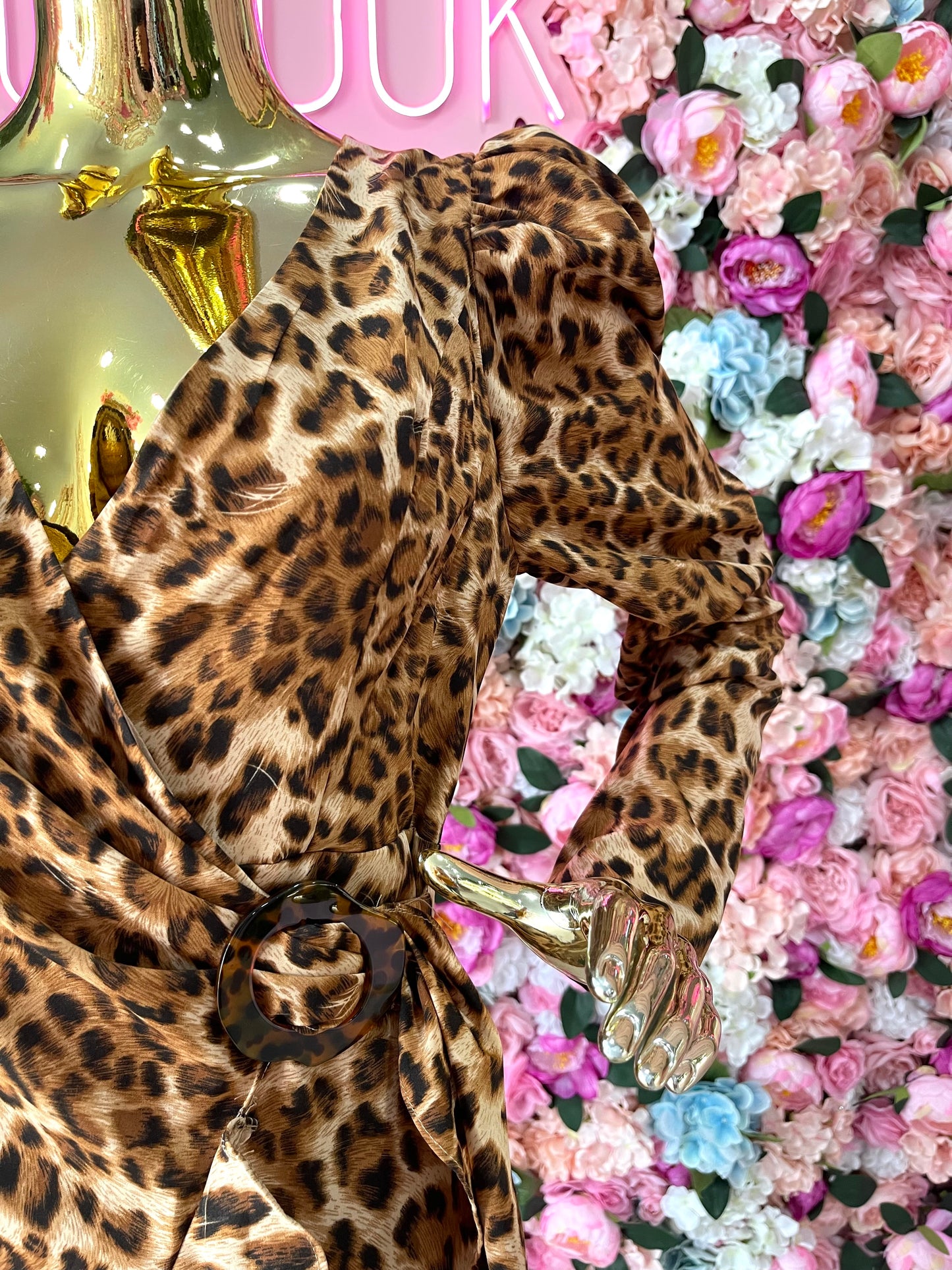 VESTIDO CRUZADO ANIMAL PRINT