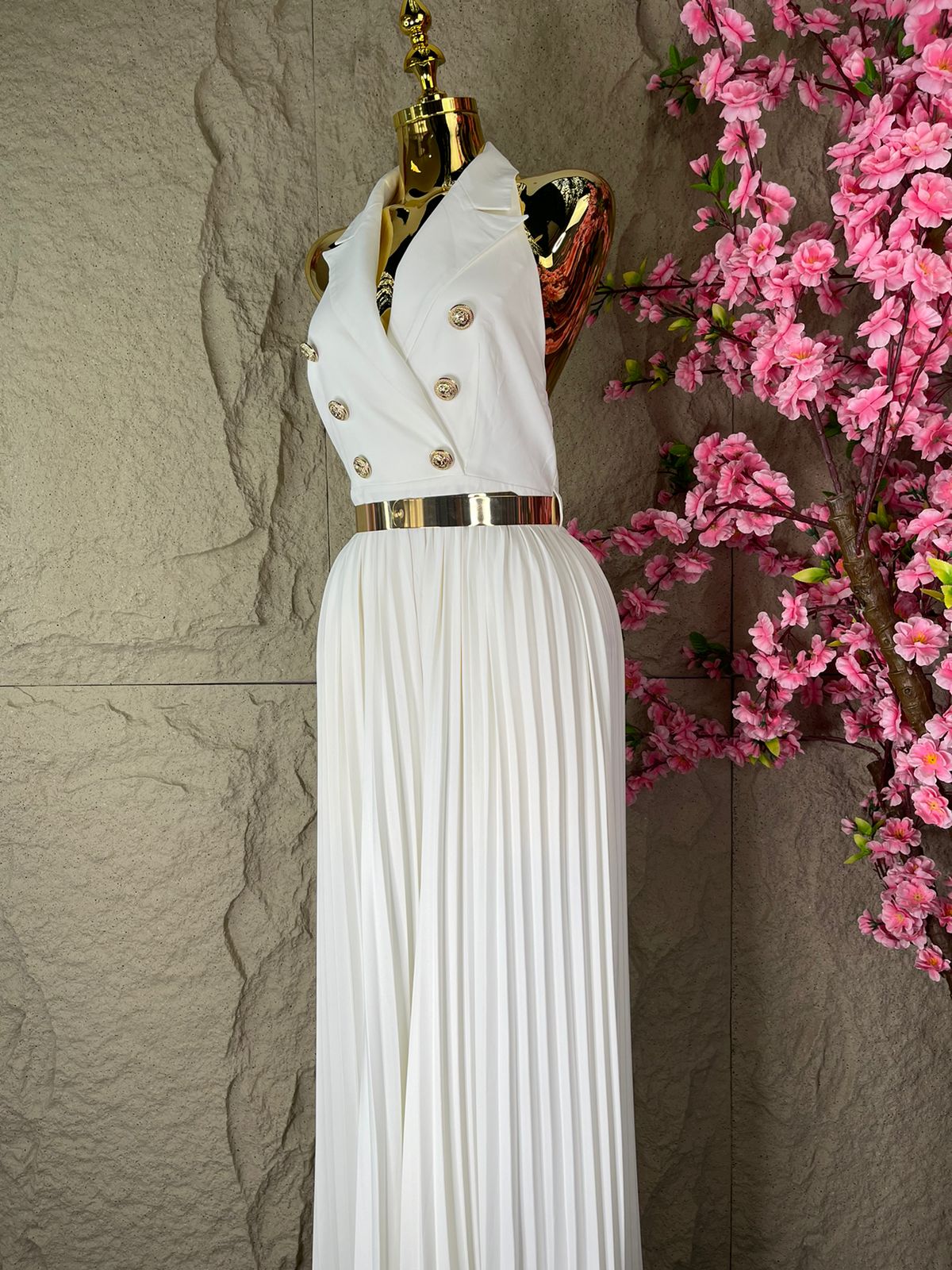 PALAZZO HOLTER TABLEADO BLANCO