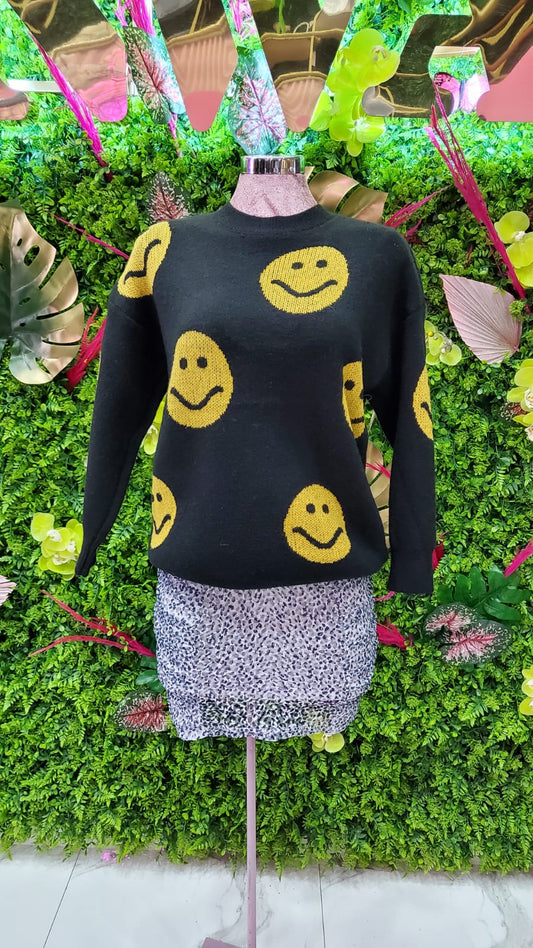 SWEATER EMOJI NEGRO