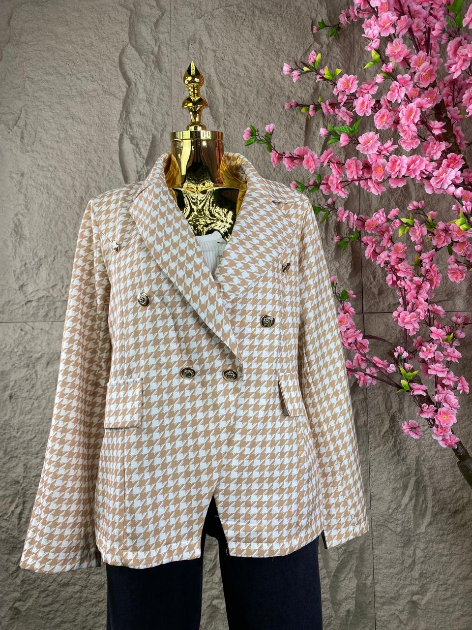 BLAZER CRUZADO BEIGE