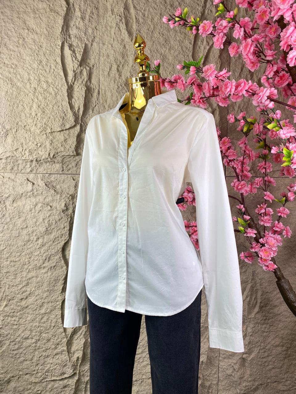 CAMISA BLANCA MANGA LARGA