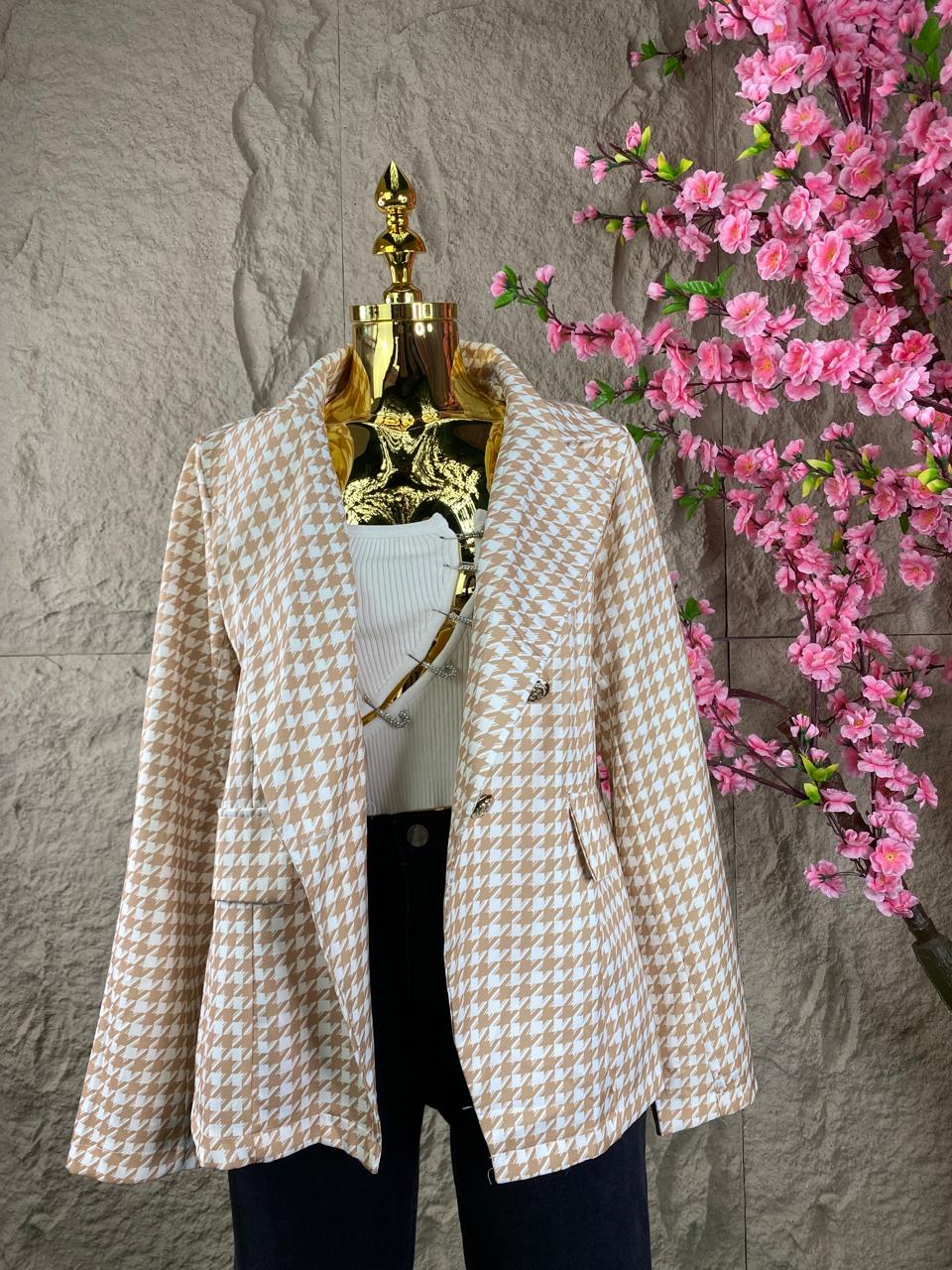 BLAZER CRUZADO BEIGE