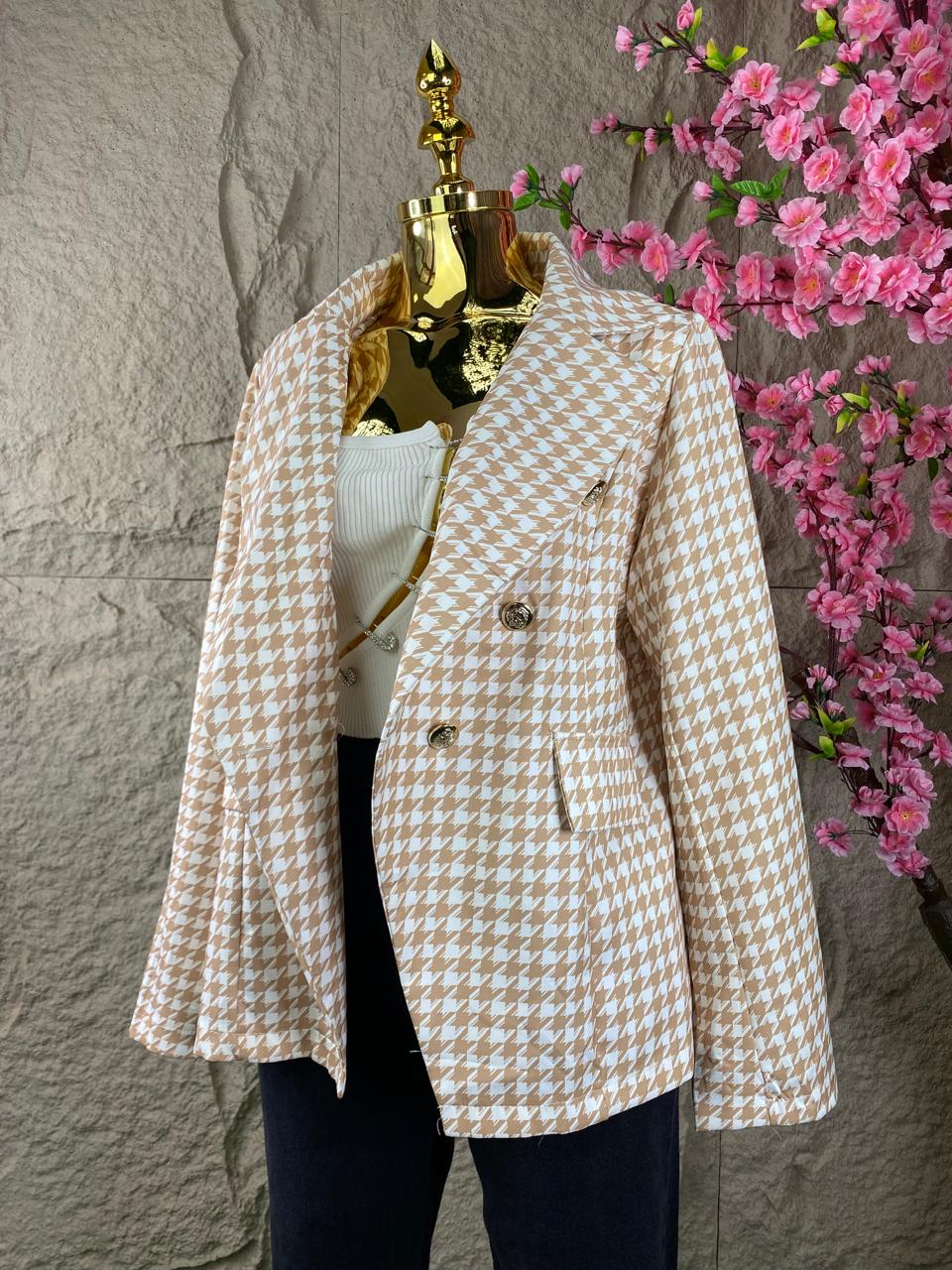 BLAZER CRUZADO BEIGE