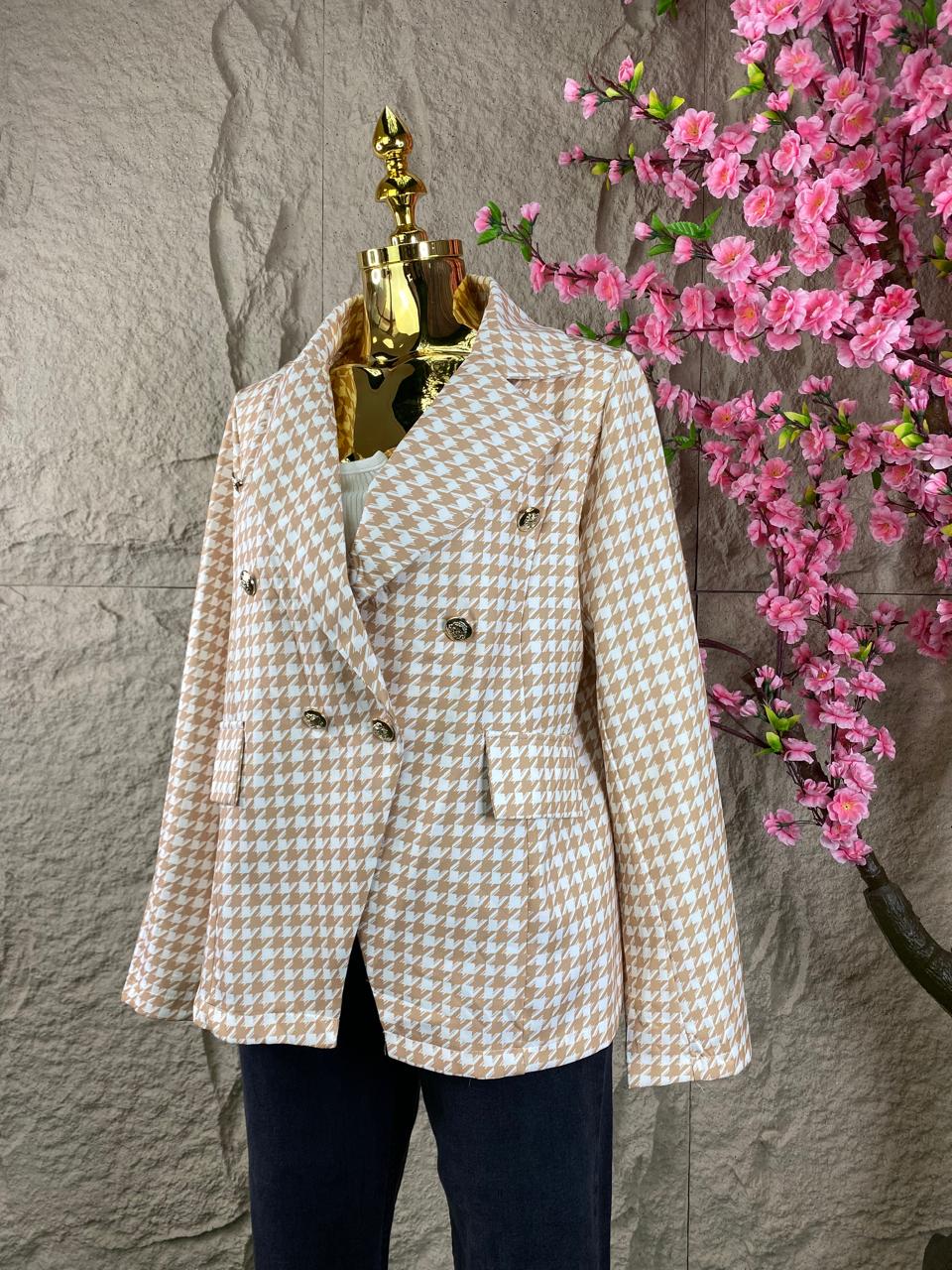 BLAZER CRUZADO BEIGE