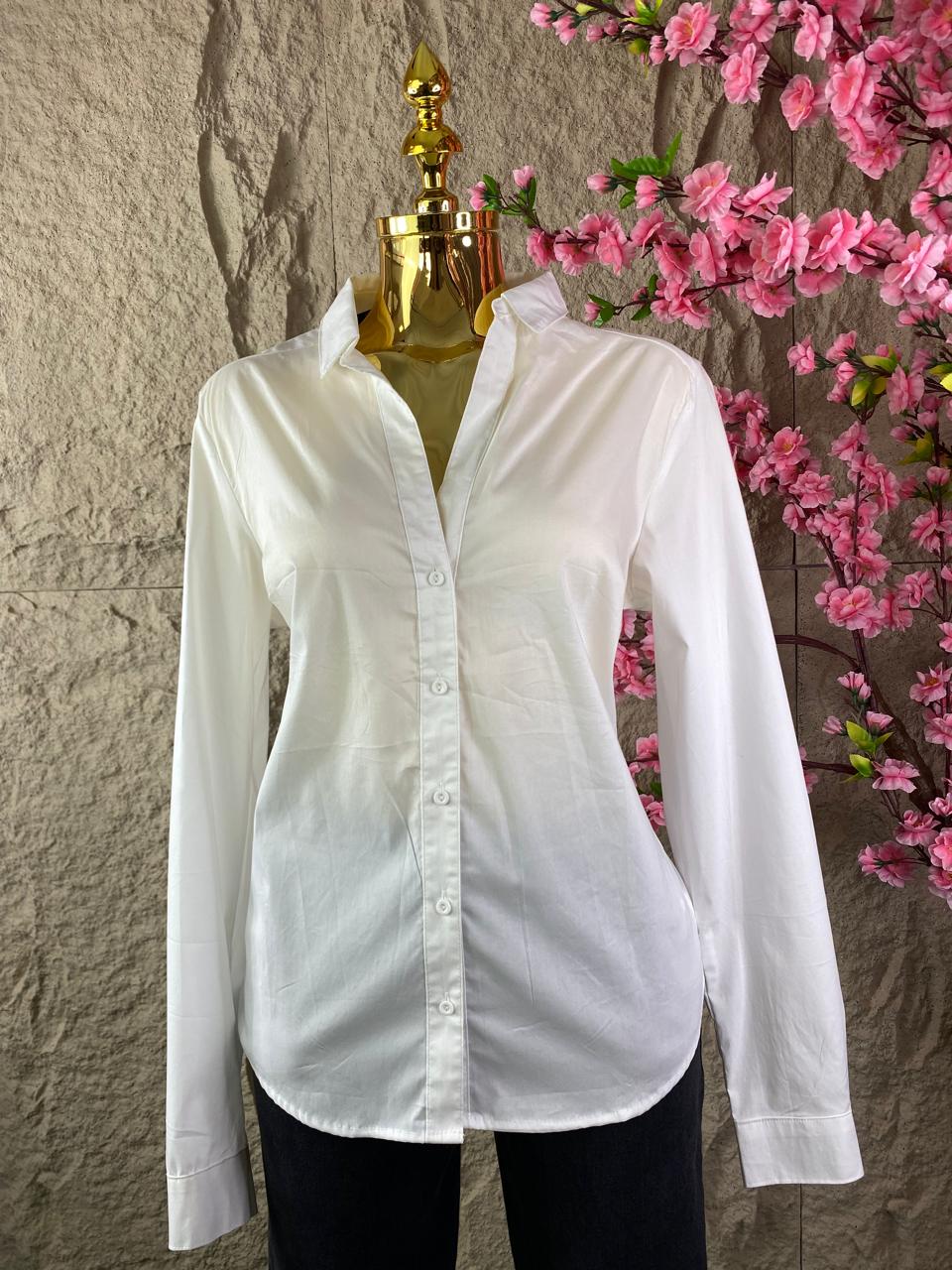 CAMISA BLANCA MANGA LARGA