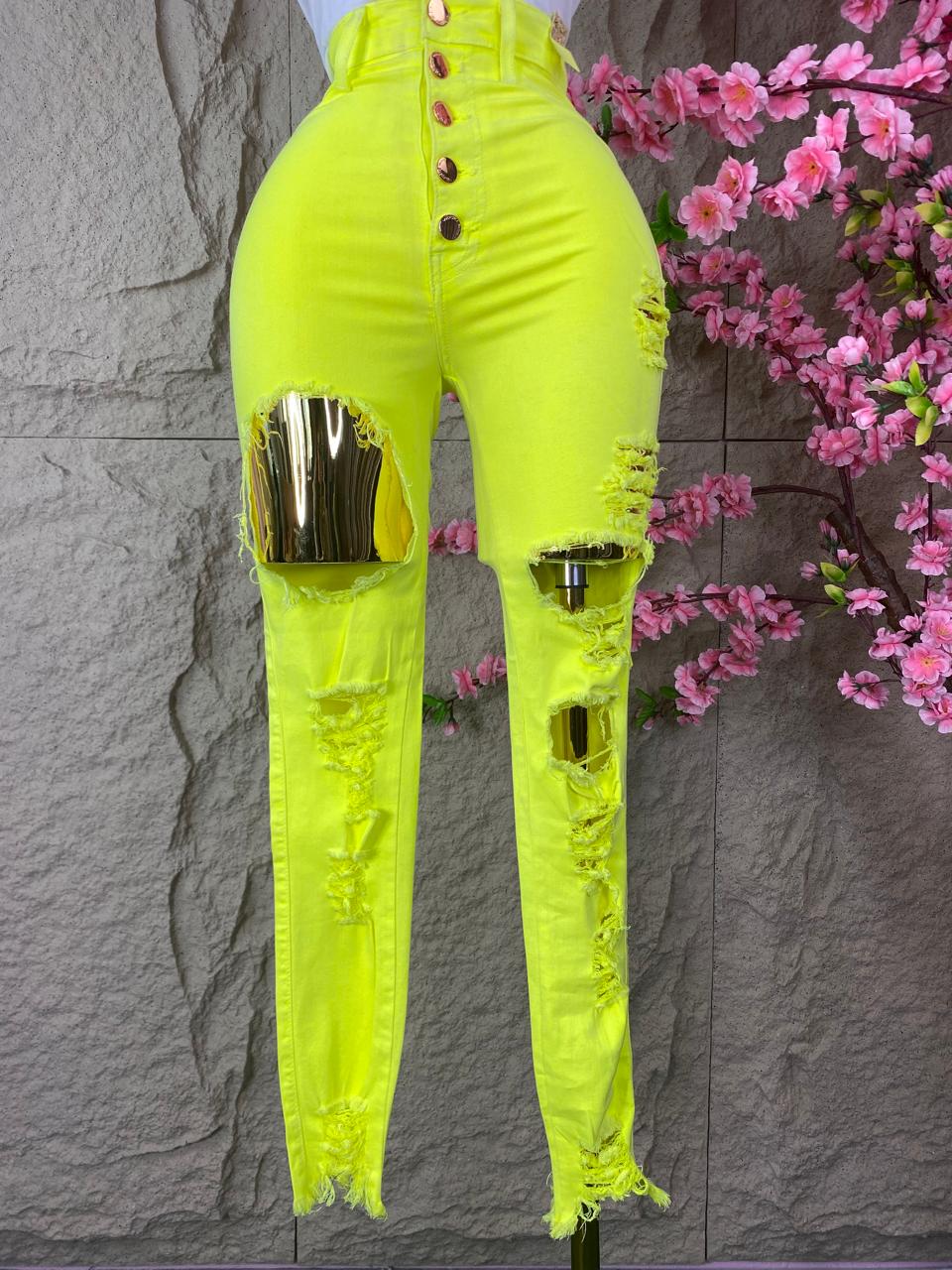 PANTALON FLUORECENTE VERDE