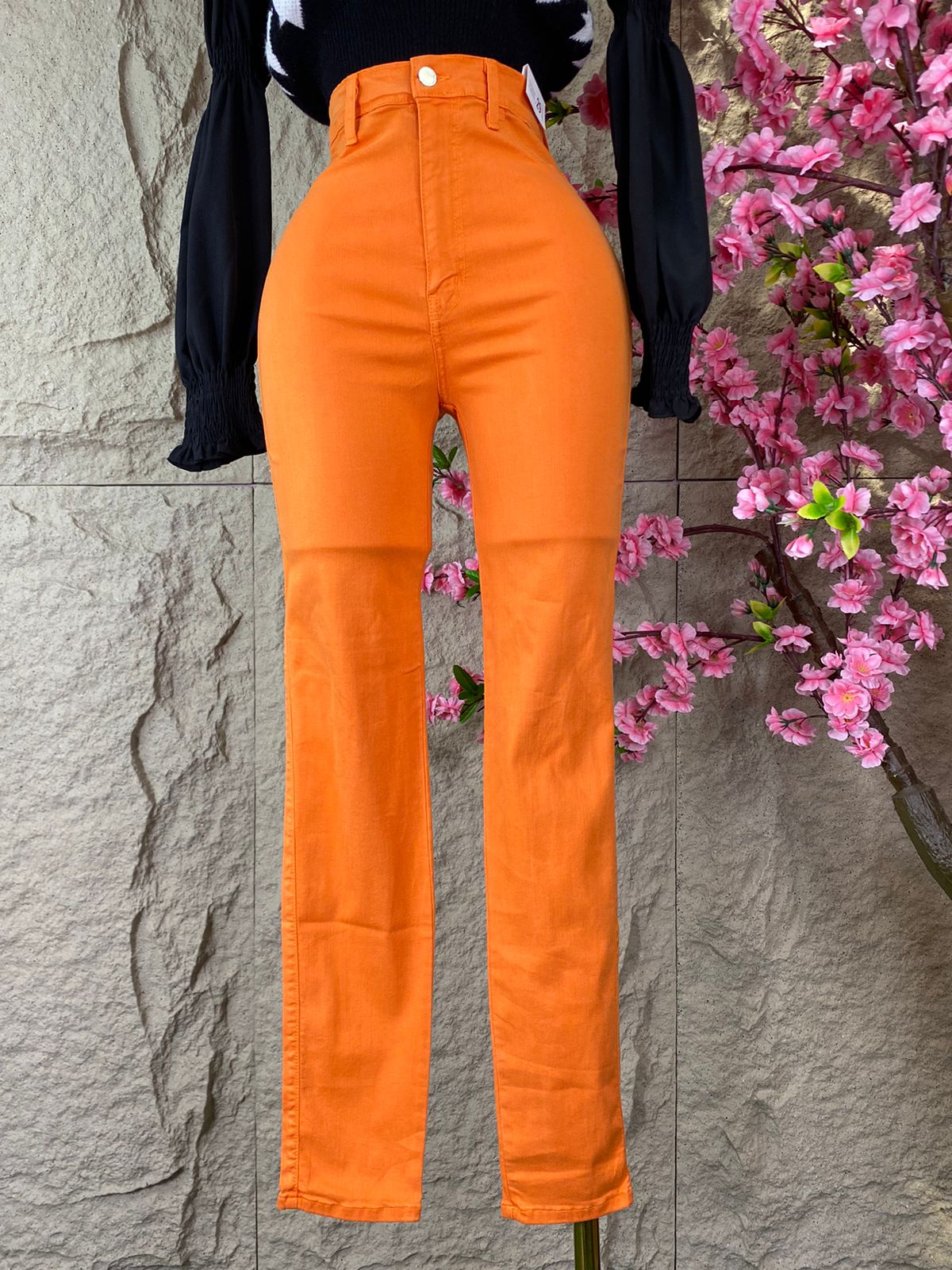 PANTALON SKINY NARANJA