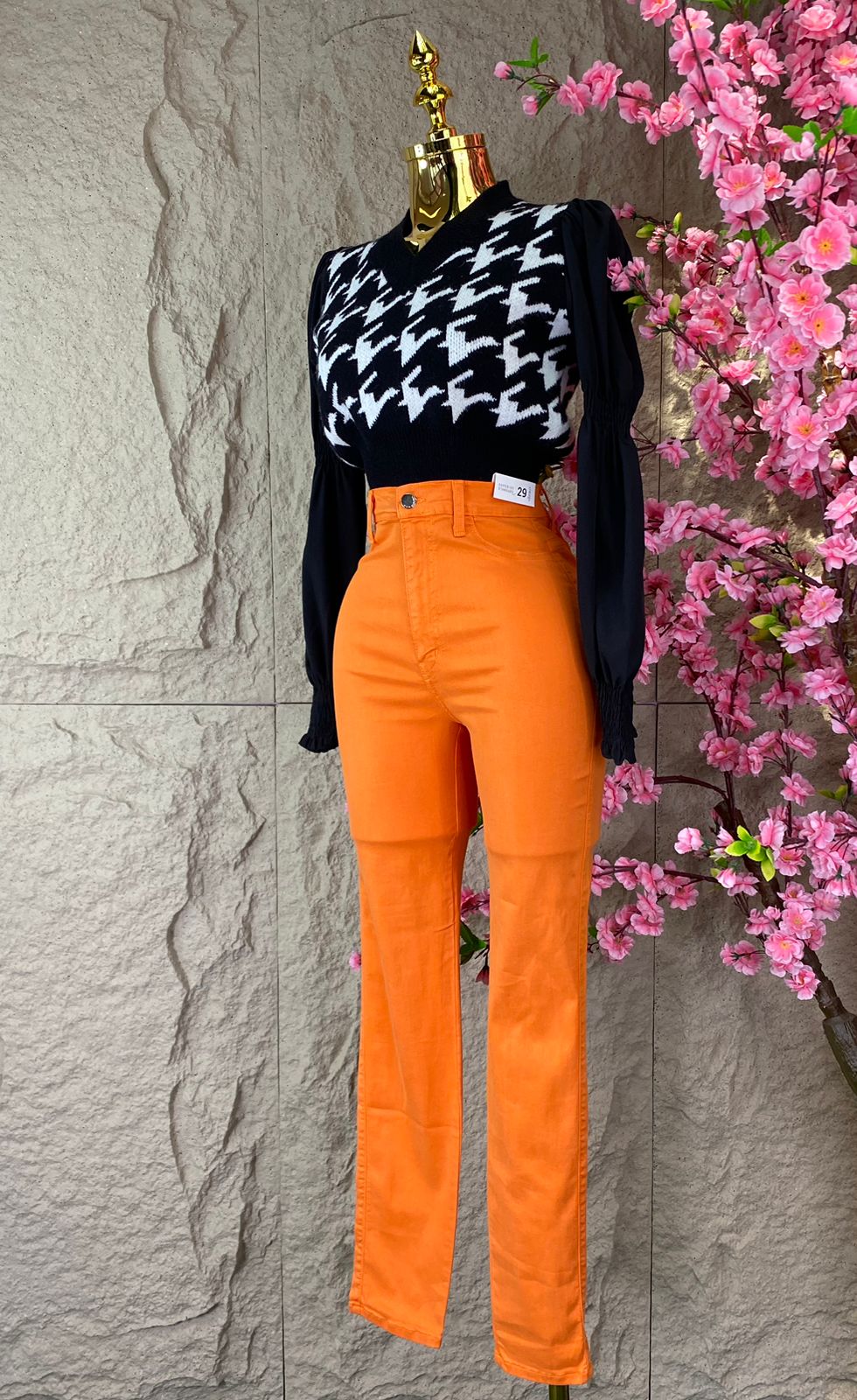 PANTALON SKINY NARANJA